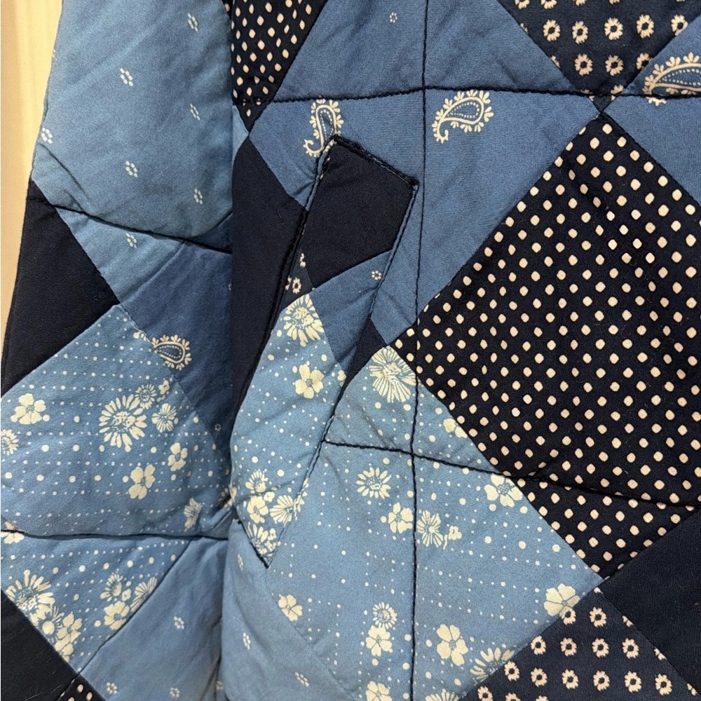 GAP Blue Patchwork Quilted Jacket - image 2